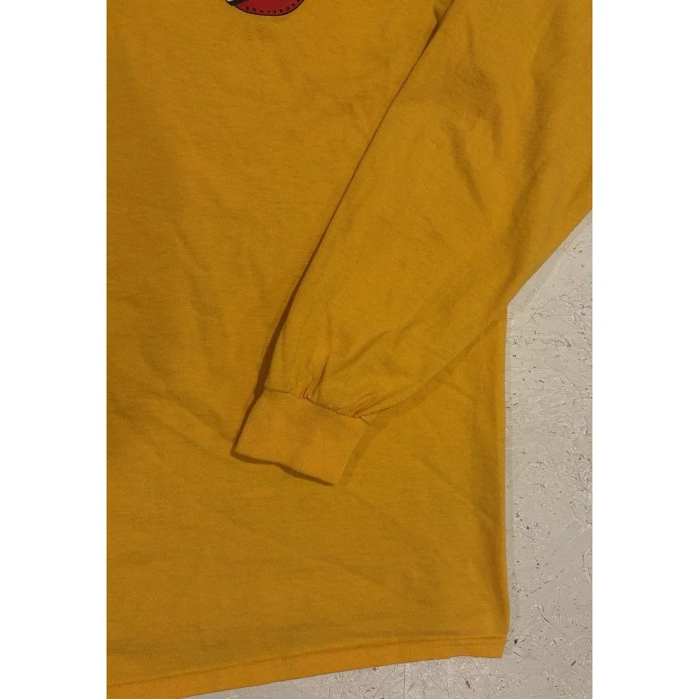 Santa Cruz Skateboards Long Sleeve Shirt Mens Large Yellow Red Skater - Picture 2 of 10